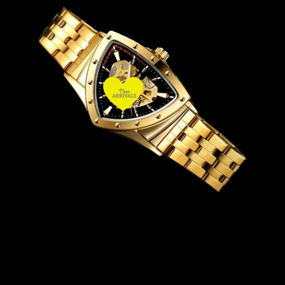 Gold Triangular Watch One - Picture 2 of 2